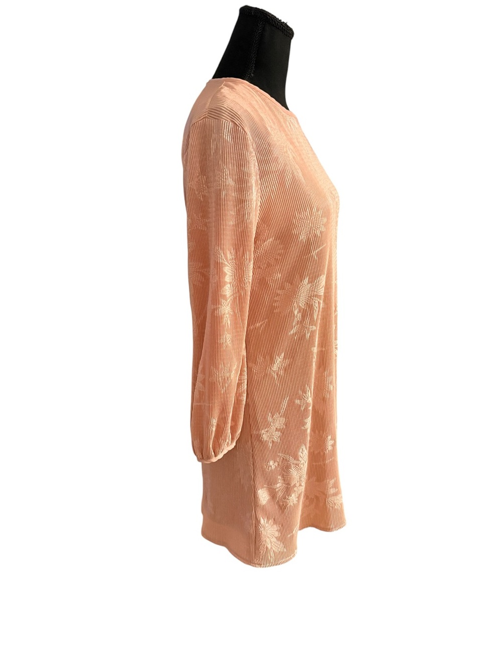 Peach Floral Textured urban outfitters size small flowy princess dress